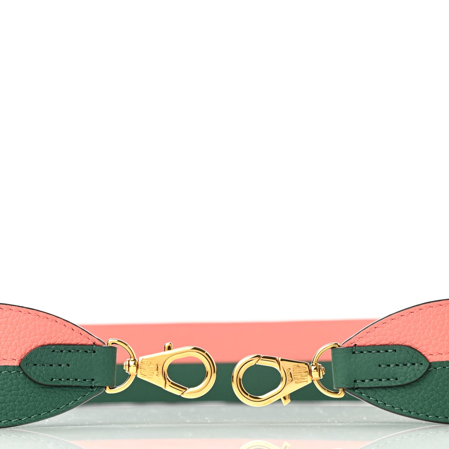 Taurillon Blush Across Strap Flamingo Emerald