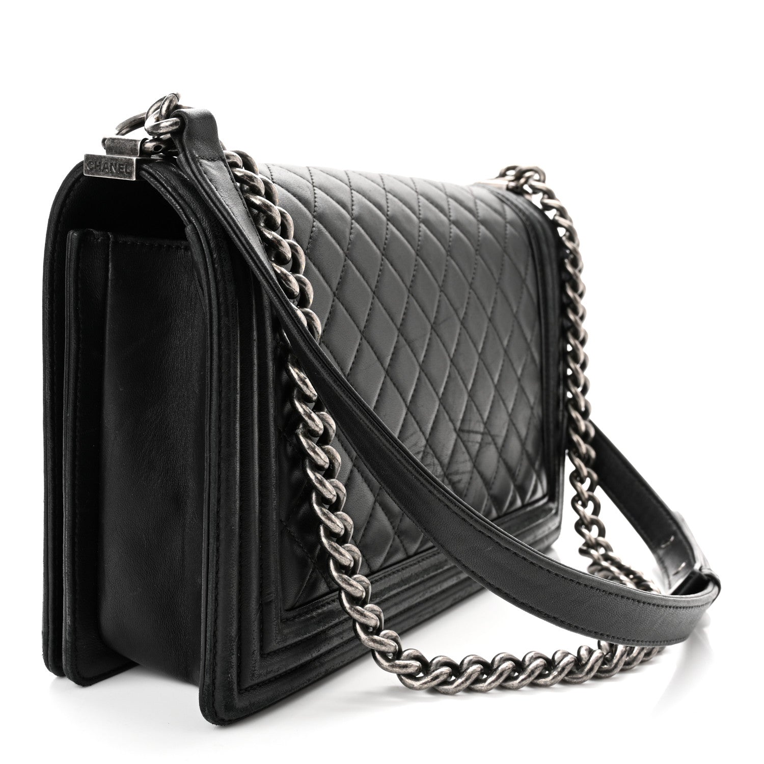 Chanel Lambskin Quilted New Medium Boy Flap Black 3 of 10