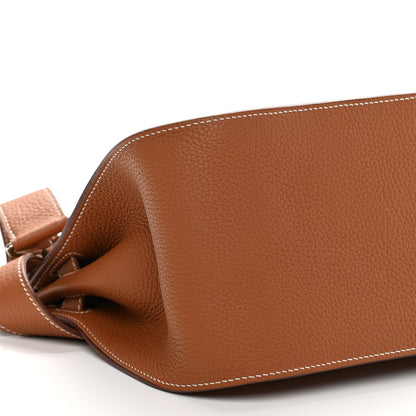 Hermes Taurillon Clemence Jypsiere 31 Gold 7 of 8