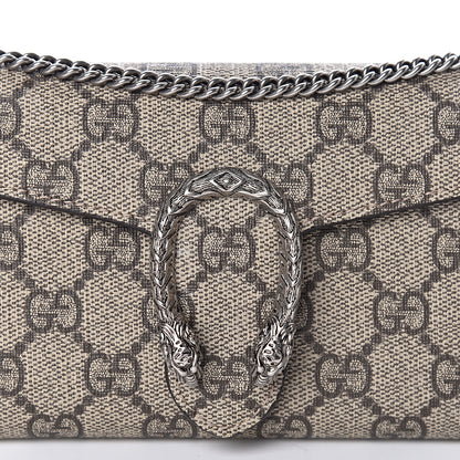 Gucci GG Supreme Monogram Dionysus Chain Clutch Wallet Beige Taupe 11 of 12