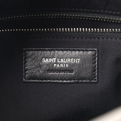 Saint Laurent Calfskin Y Quilted Monogram Small Loulou Bowling Bag Light Gray 6 of 10