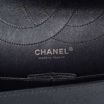 Chanel Metallic Calfskin Quilted 2.55 Reissue 227 Flap Charcoal 7 of 9