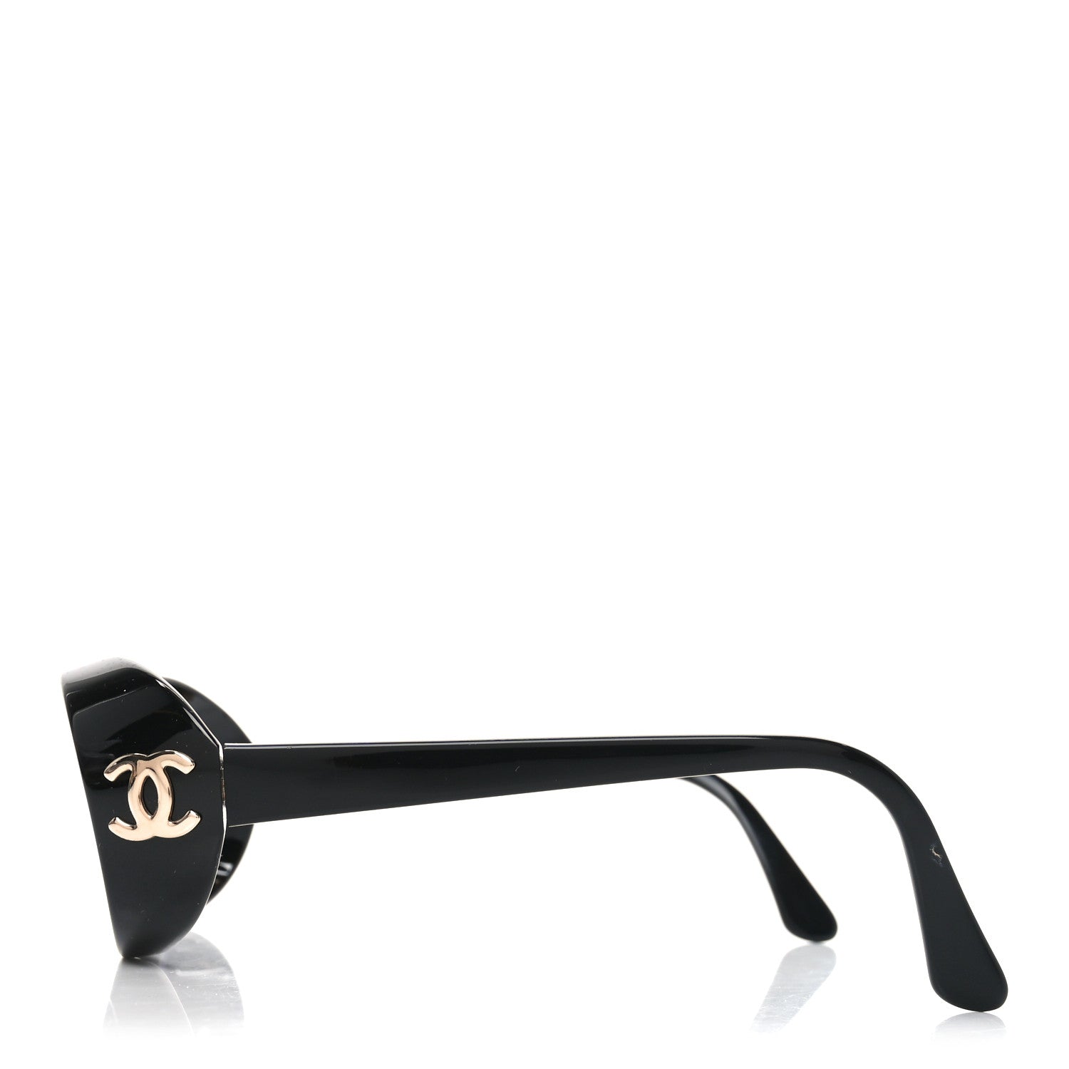Chanel Acetate CC Logo Round Sunglasses 05976 Black 3 of 7