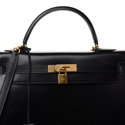 Hermes Box Kelly Sellier 32 Black 16 of 16