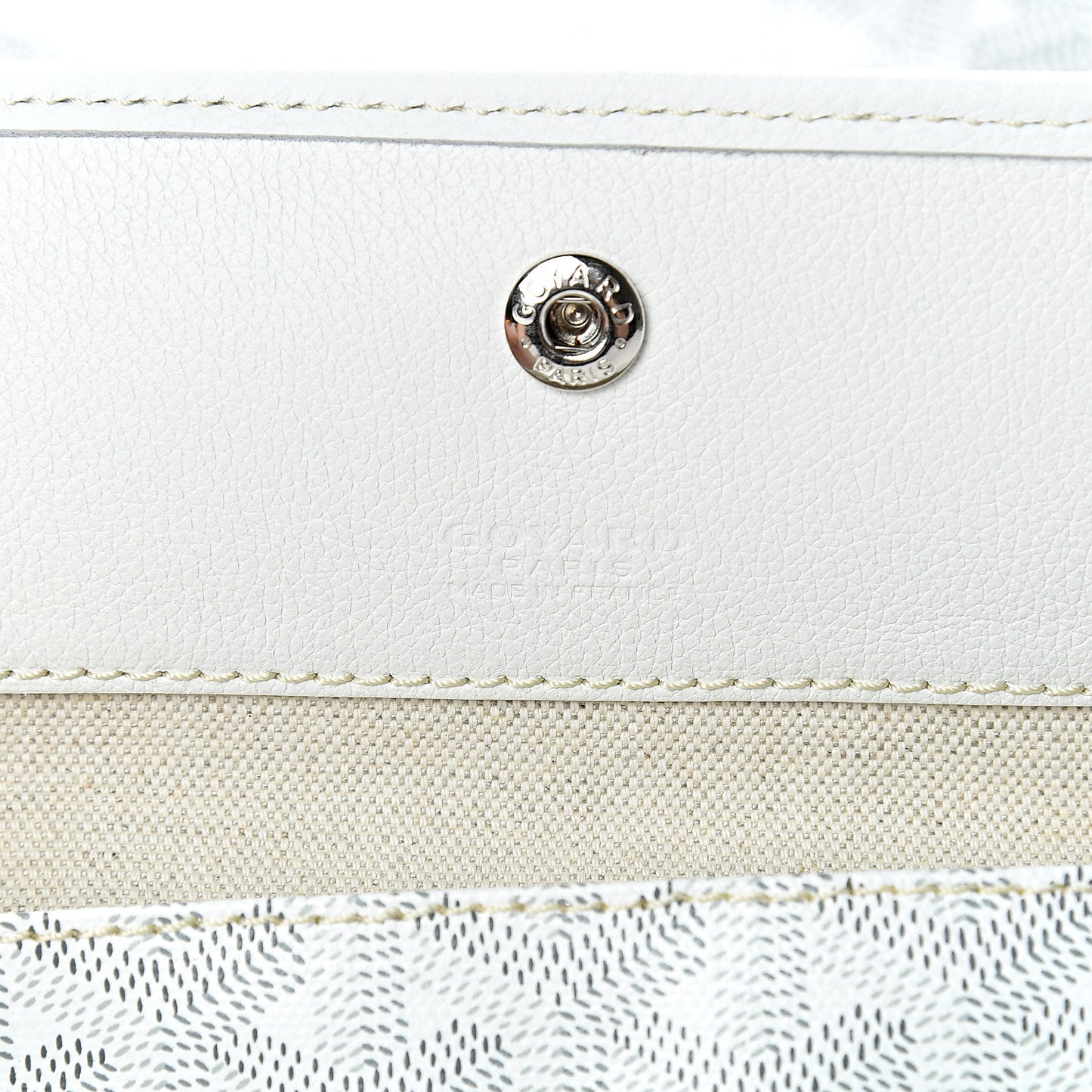 Goyardine Saint Louis PM White