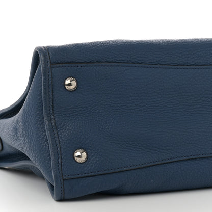 Prada Vitello Daino Shopping Satchel Inchiostro 11 of 12