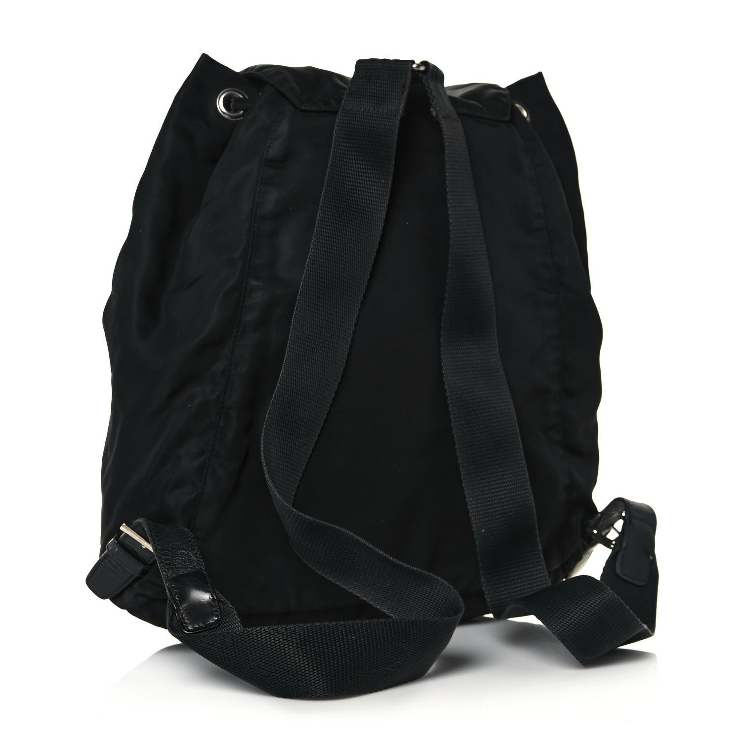 Prada Nylon Vela Single Buckle Backpack Black 2 of 12