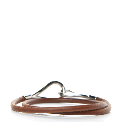 Hermes Natural Bridle Jumbo Double Tour Bracelet Bouton 3 of 3