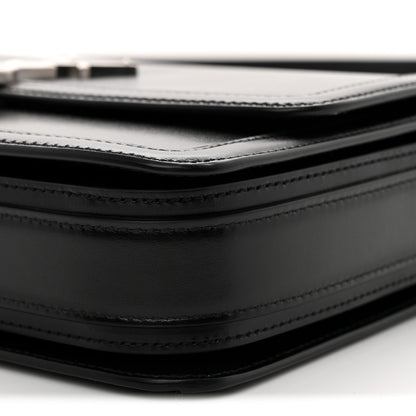 Saint Laurent Box Calfskin Monogram Medium Solferino Satchel Black 10 of 11