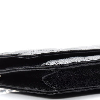 Chanel Caviar Quilted Wallet On Chain WOC Black 9 of 10