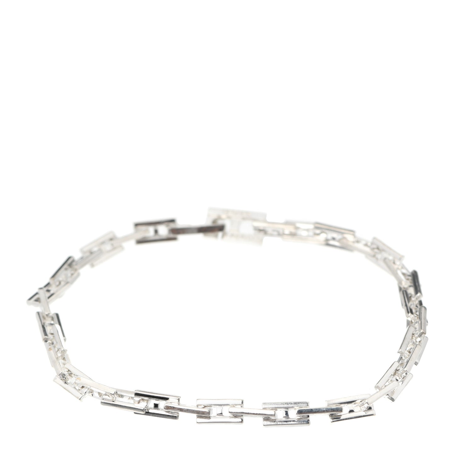 Sterling Silver H Logo Hercules Link Bracelet