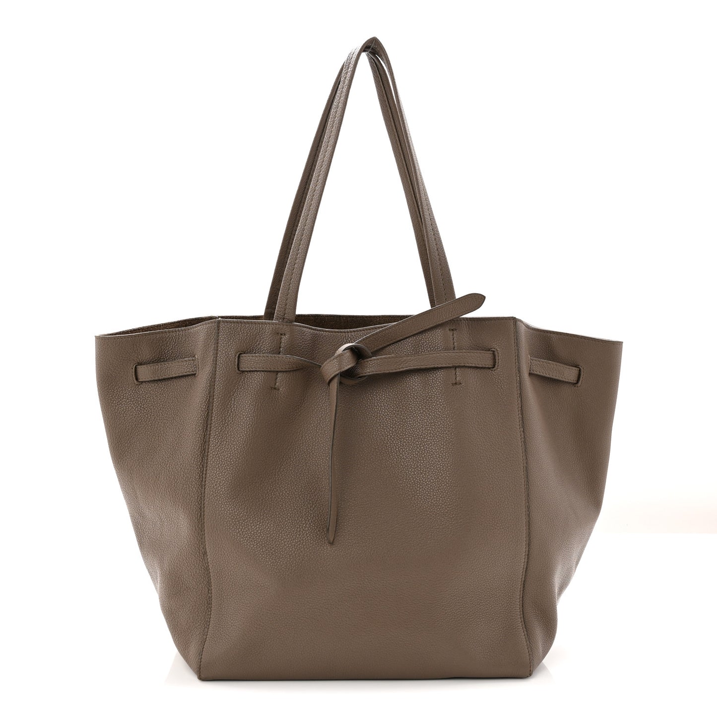 Soft Grained Calfskin Small Belt Cabas Phantom Taupe