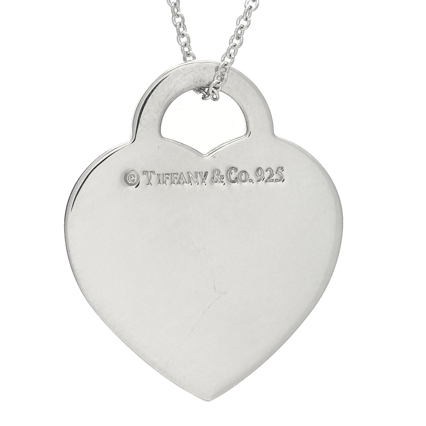 Sterling Silver Notes I Love You Heart Pendant Necklace