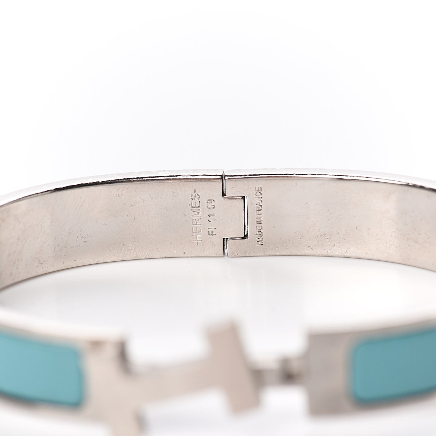 Matte Enamel Narrow Clic Clac HH Bracelet GM Lagon