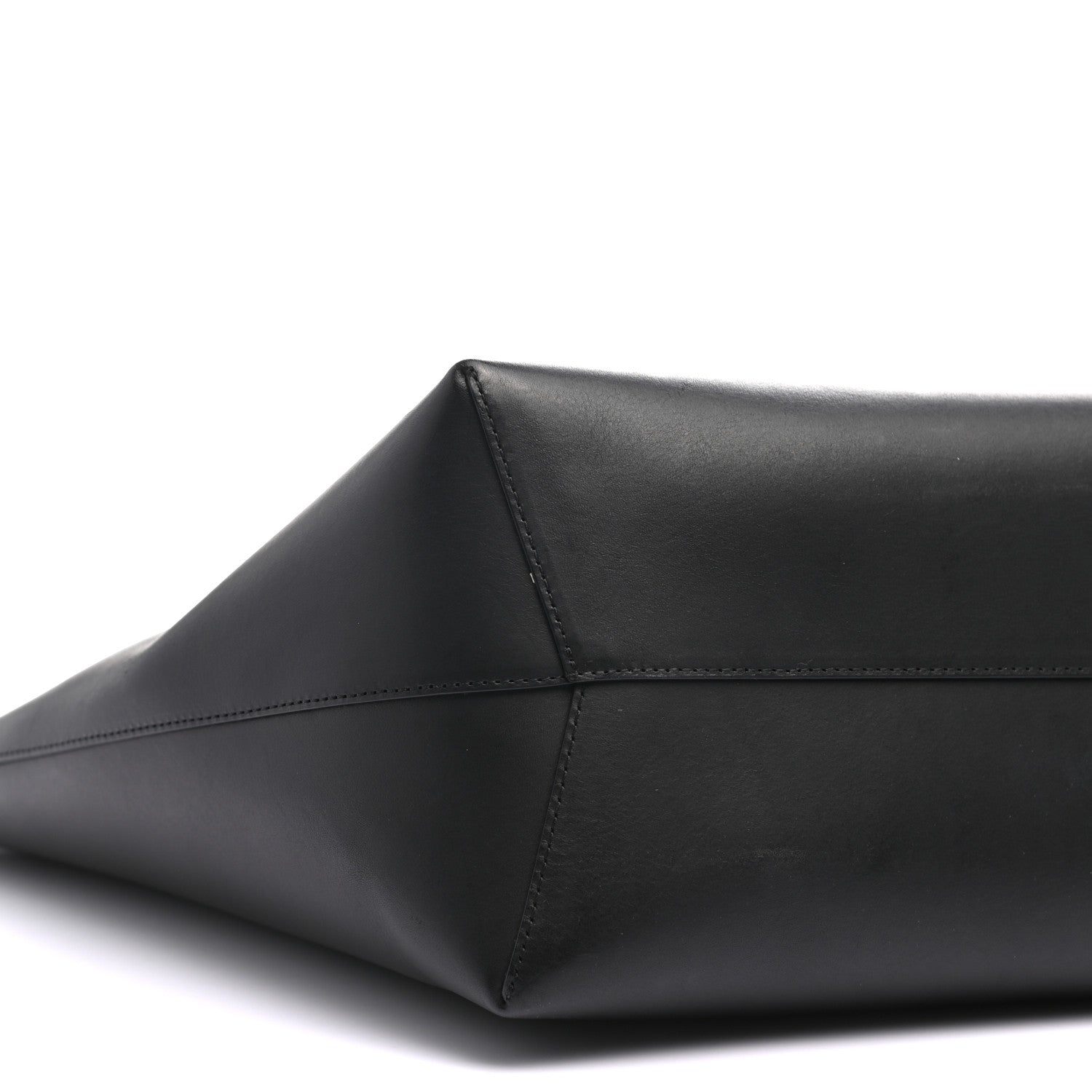 Mansur Gavriel Calfskin Small Shopping Tote Black Flamma 7 of 8