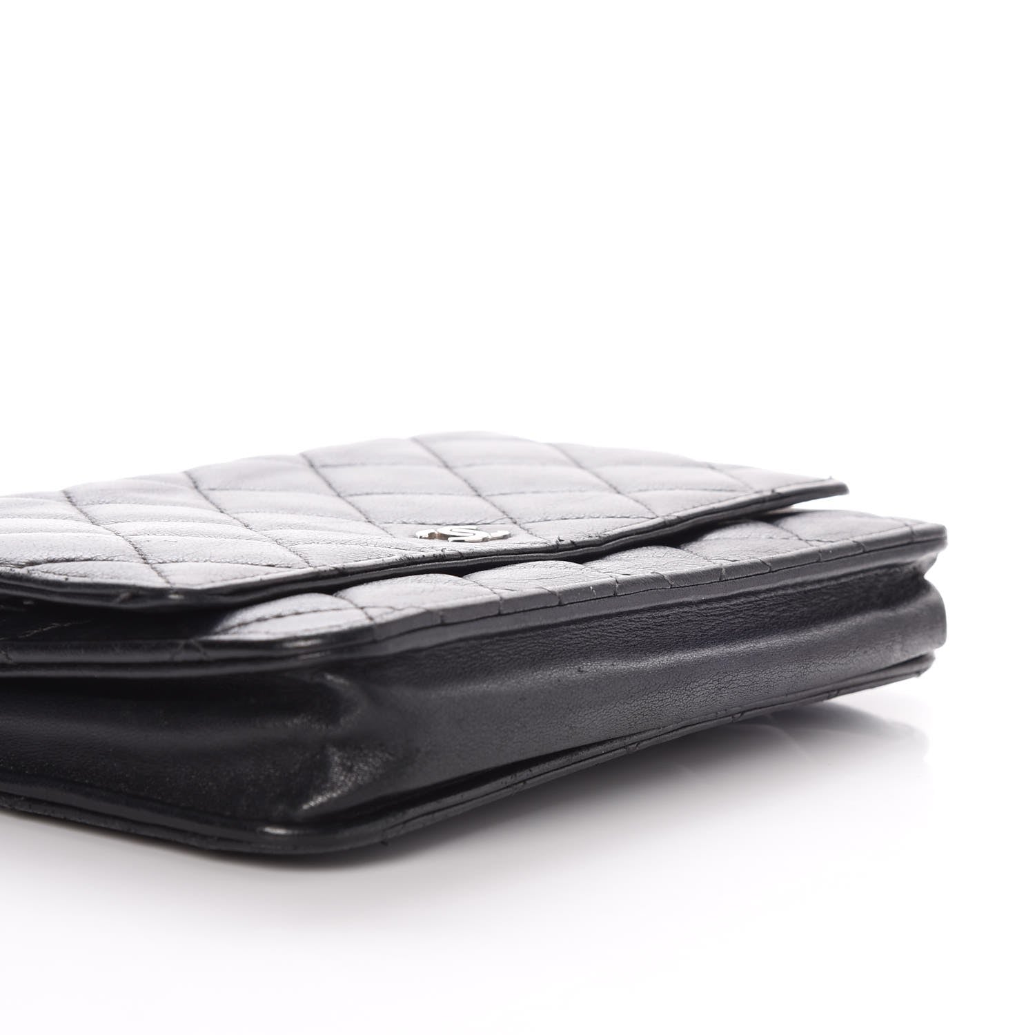 Chanel Lambskin Quilted Wallet On Chain WOC Black 19 of 19