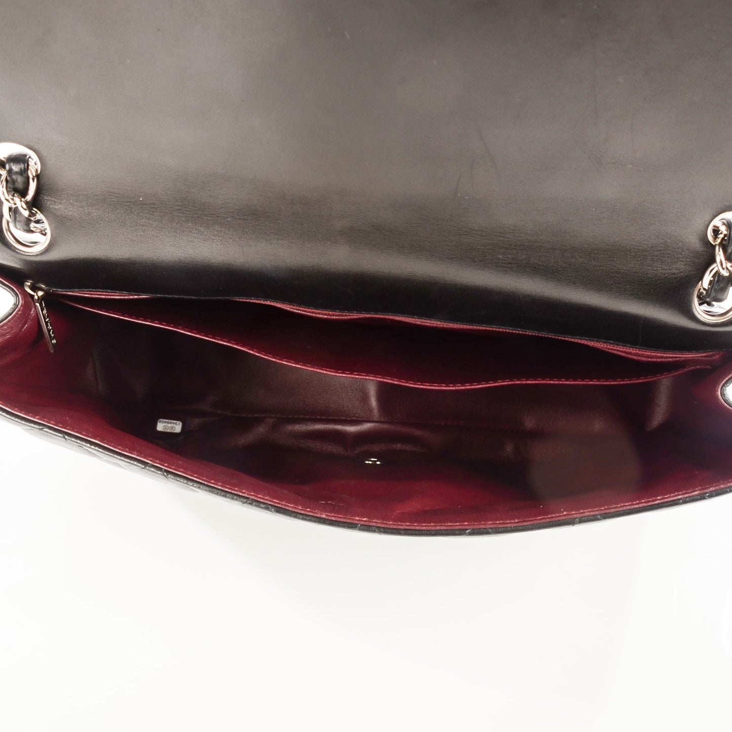 Lambskin Quilted Maxi Single Flap Black