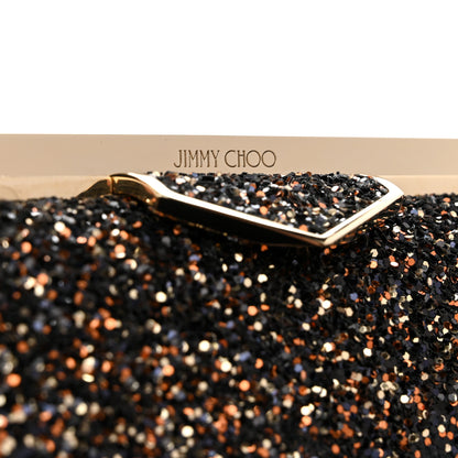 Jimmy Choo Coarse Glitter Ellipse Clutch Amethyst 6 of 10
