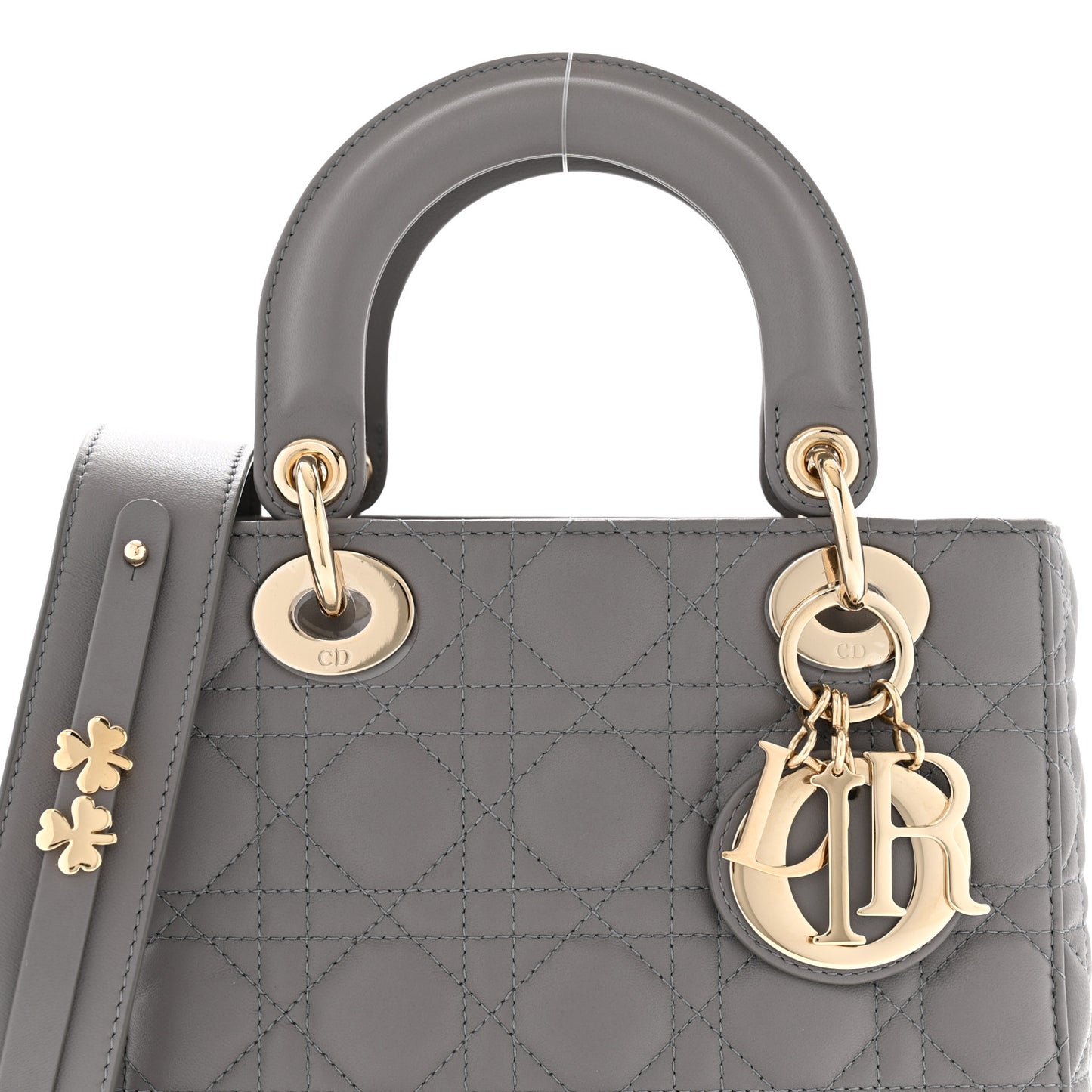 Lambskin Cannage Small My ABCDior Lady Dior Grey