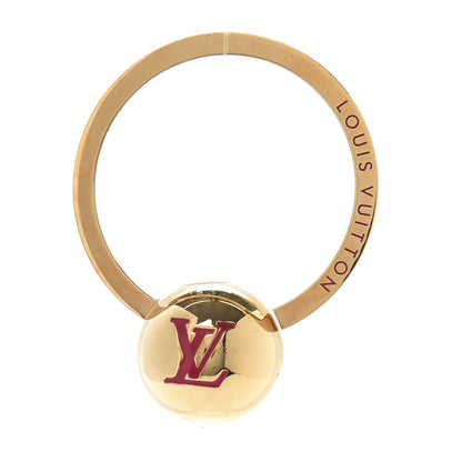 Louis Vuitton Sphere Key Ring Gold 1 of 3