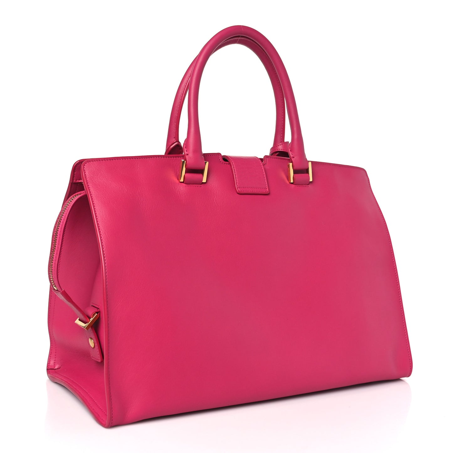 Calfskin Medium Classic Y Cabas Fuchsia