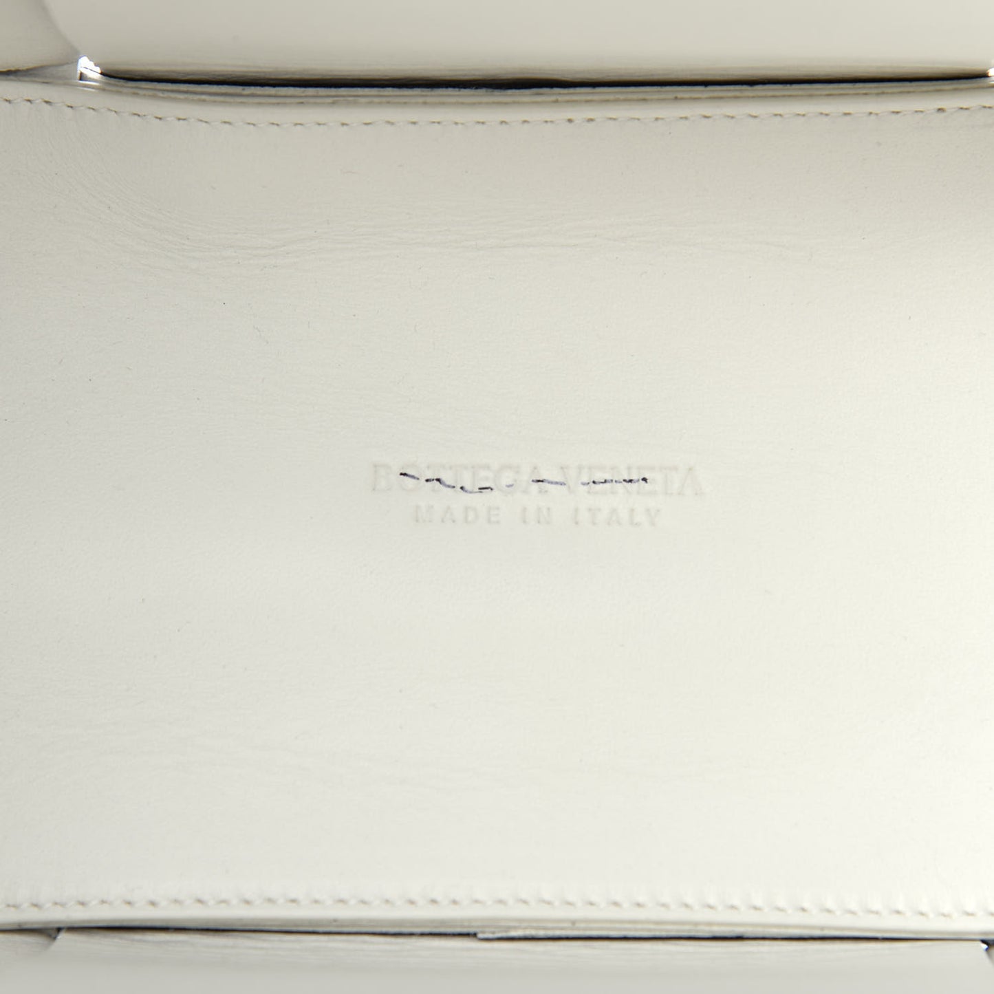 Nappa Maxi Intrecciato Arco Tote Black White
