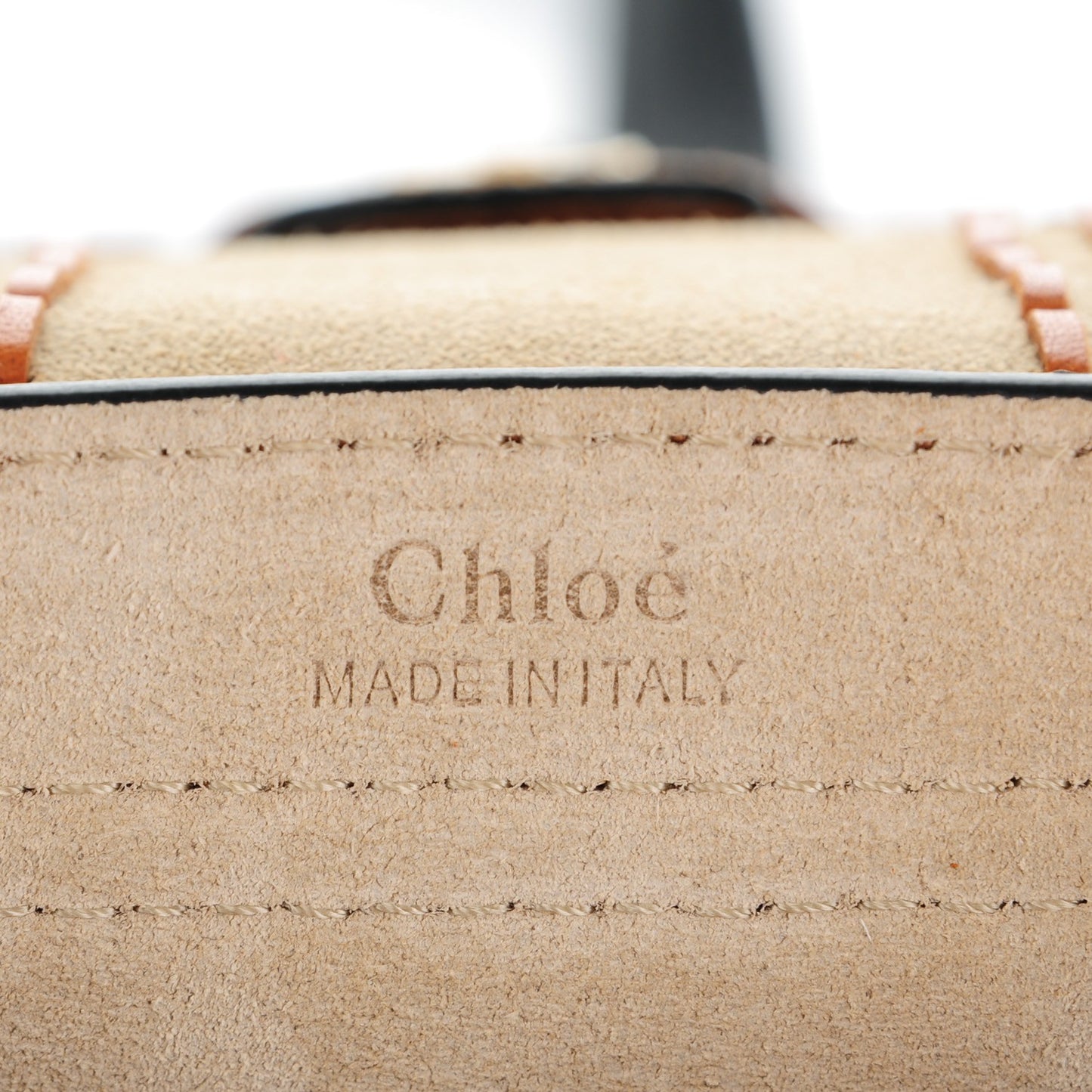 Suede Braided Mini Hudson Shoulder Bag Caramel