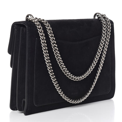 Gucci Suede Medium Dionysus Shoulder Bag Black 3 of 10