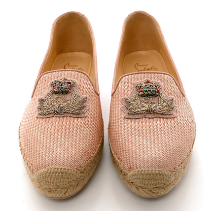 Christian Louboutin Nanou Orlato Donna Espadrilles 38 Paille Croisette 5 of 10