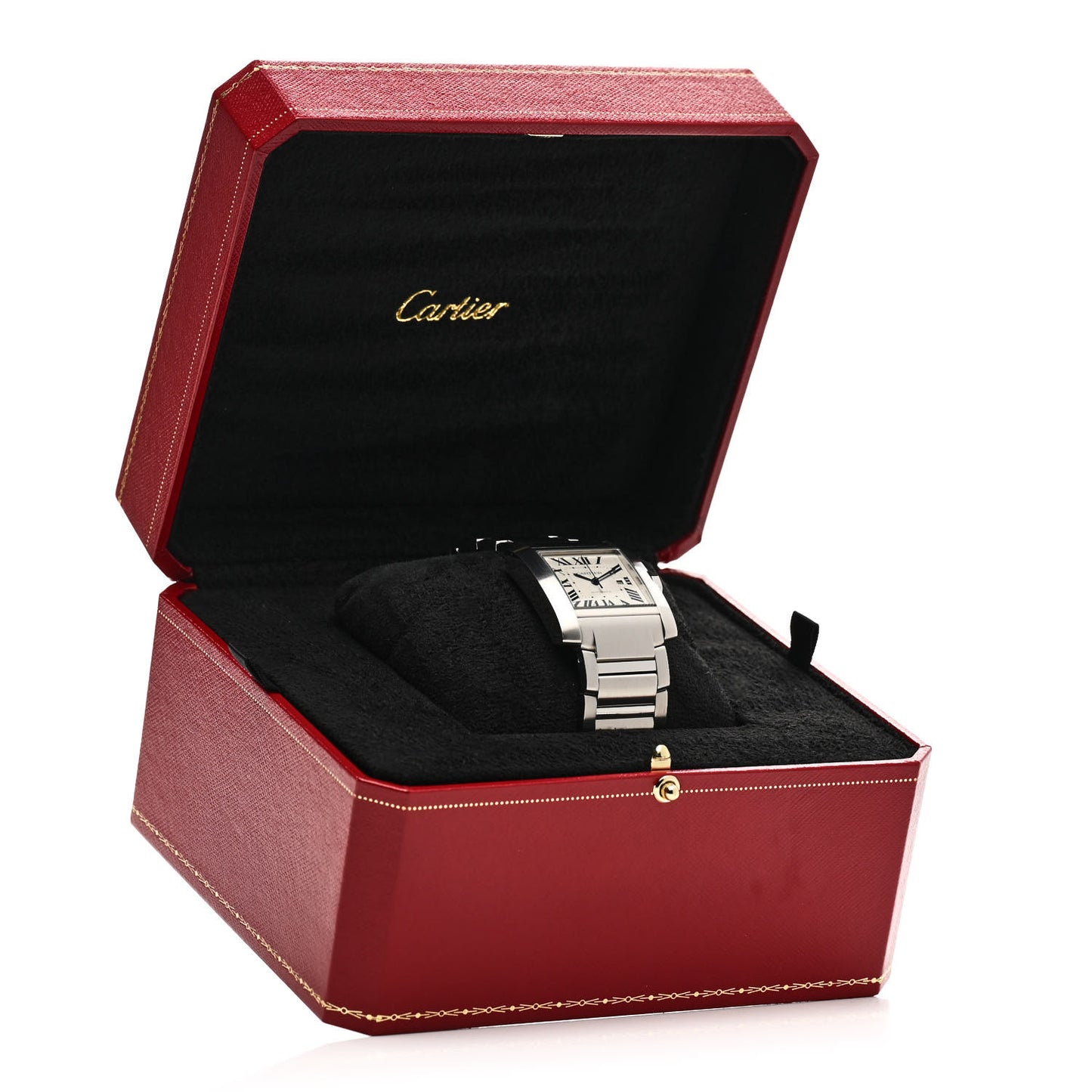 Stainless Steel 30mm Tank Francaise Automatic Watch