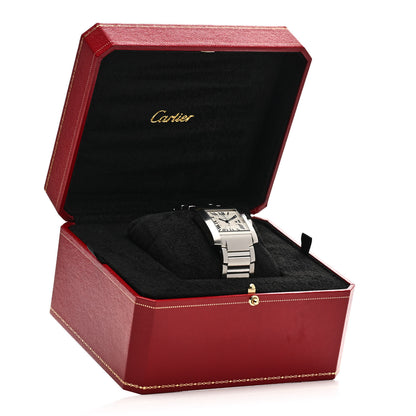 Cartier Stainless Steel 30mm Tank Francaise Automatic Watch 5 of 5