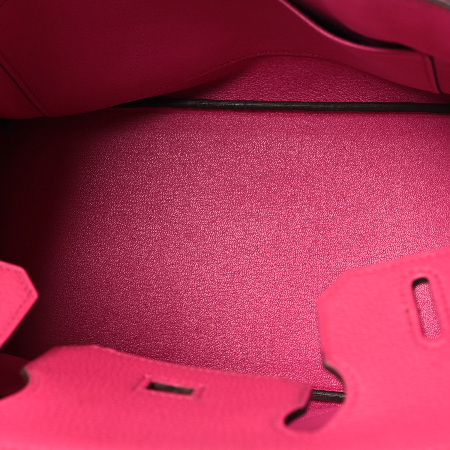 Hermes Chevre De Coromandel Birkin 30 Rose Shocking 5 of 16