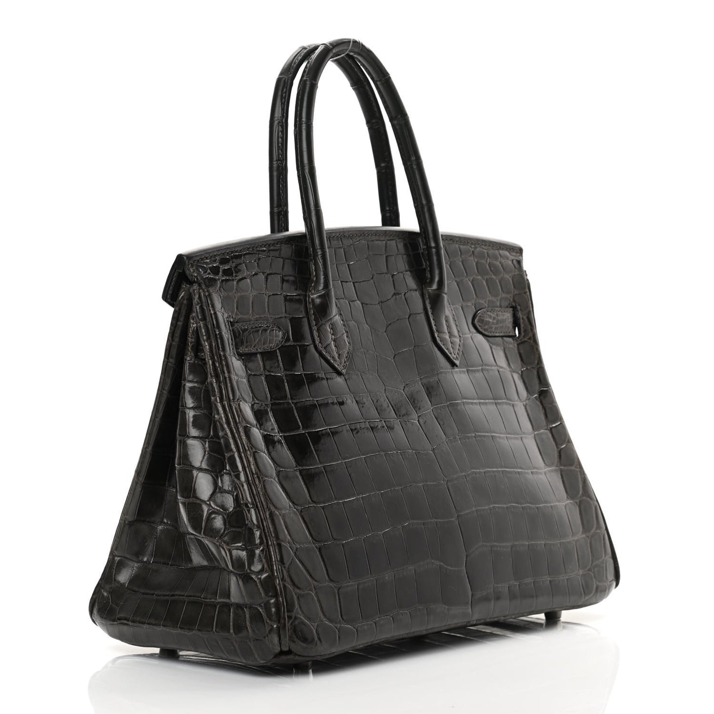 Shiny Niloticus Crocodile Birkin 30 Graphite