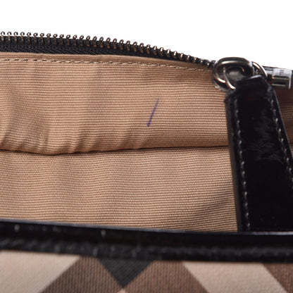Burberry Patent Supernova Check Tote Black 10 of 30