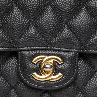 Chanel Caviar Quilted Medium Double Flap Black 6 of 11