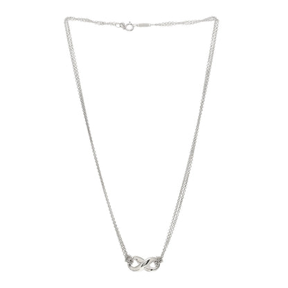 Tiffany Sterling Silver Figure 8 Pendant Necklace 2 of 4