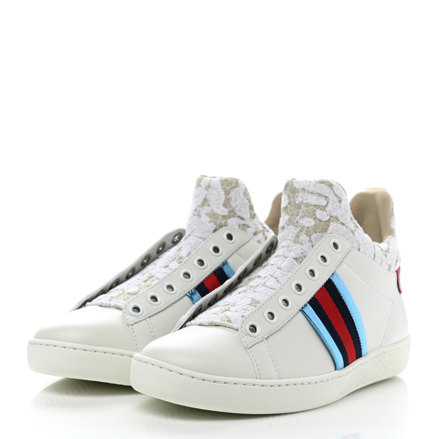 Calfskin Lace Ayers Sylvie Web New Womens Ace High Top Sneakers 35 White