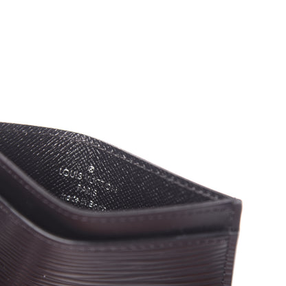 Louis Vuitton Epi Card Holder Black 5 of 10