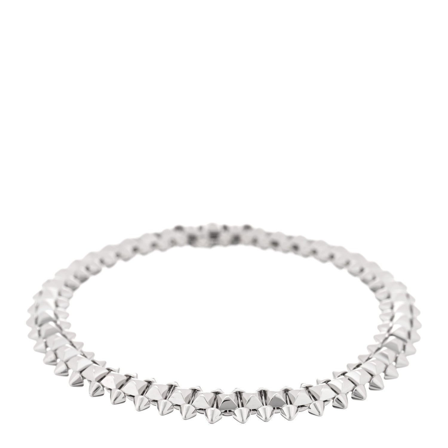 Cartier 18K White Gold Medium Clash De Cartier Flexible Bracelet 17 1 of 3