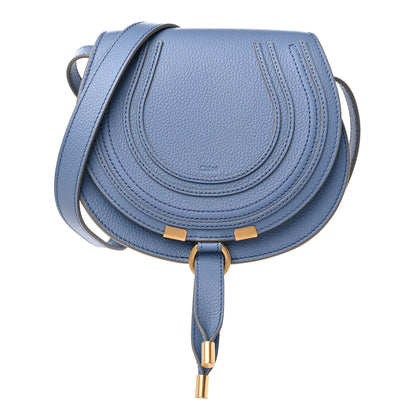 Chloe Grained Calfskin Small Marcie Saddle Bag Shady Cobalt 1 of 9