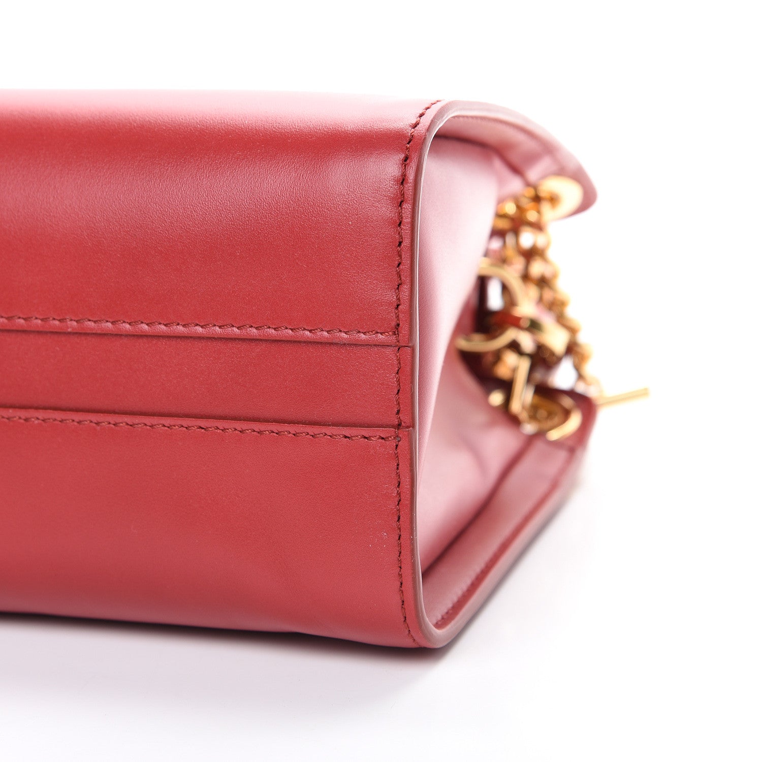 Chloe Shiny Calfskin Mini Annie Shoulder Bag Dreamy Red 8 of 8