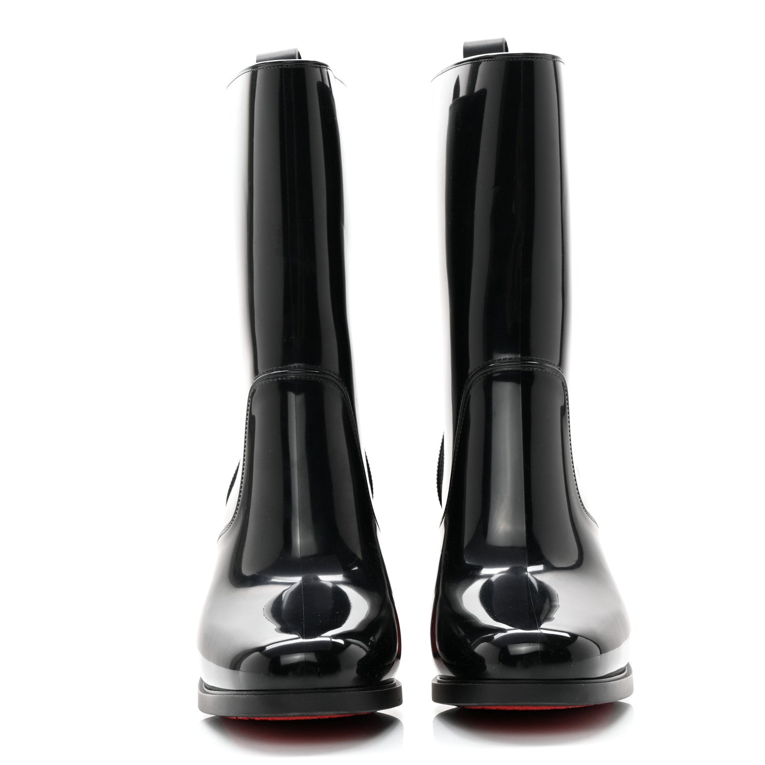 Christian Louboutin Recycled PVC Calfskin Loubirain 70 Boots 36 Black 2 of 11