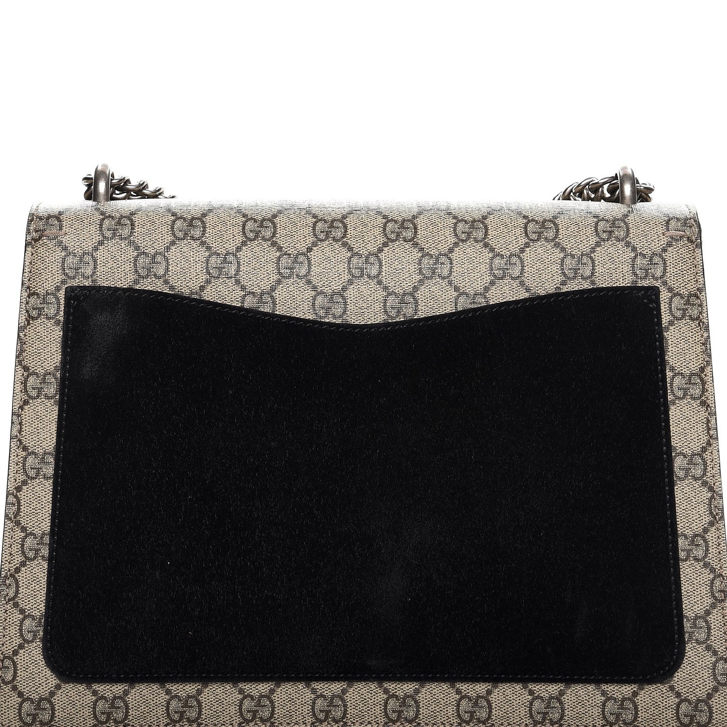 GG Supreme Monogram Medium Dionysus Shoulder Bag Black