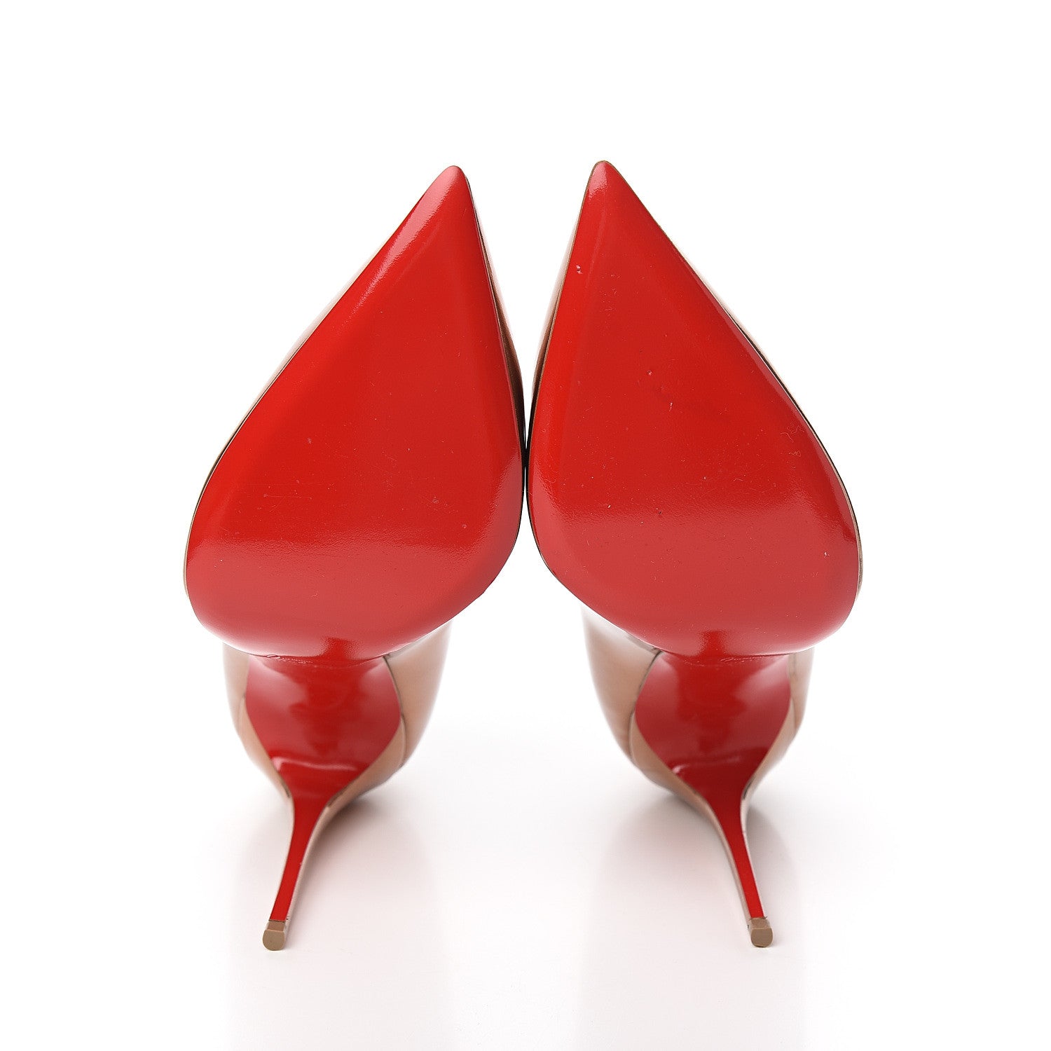 Christian Louboutin Metallic Patent Pigalle Follies 100 Pumps 41.5 Cappuccino 5 of 8