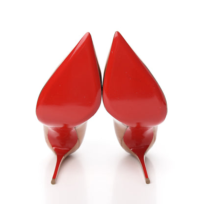 Christian Louboutin Metallic Patent Pigalle Follies 100 Pumps 41.5 Cappuccino 5 of 8