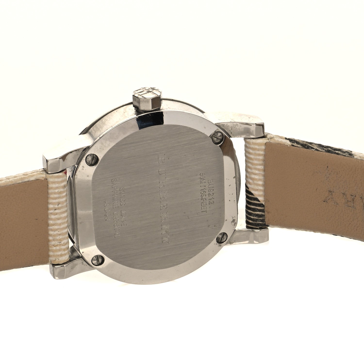 Burberry Stainless Steel Calfskin 26mm Nova Check Quartz Watch BU9212 4 of 5