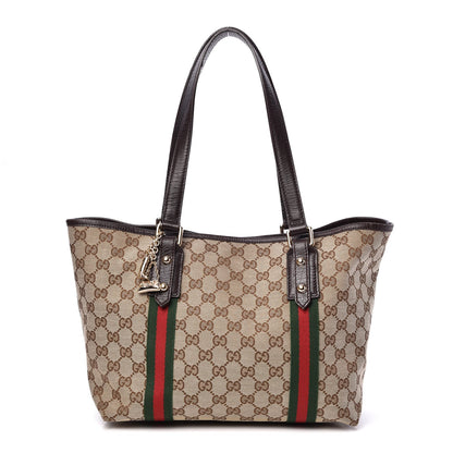 Gucci Monogram Medium Jolicoeur Tote Brown 1 of 11
