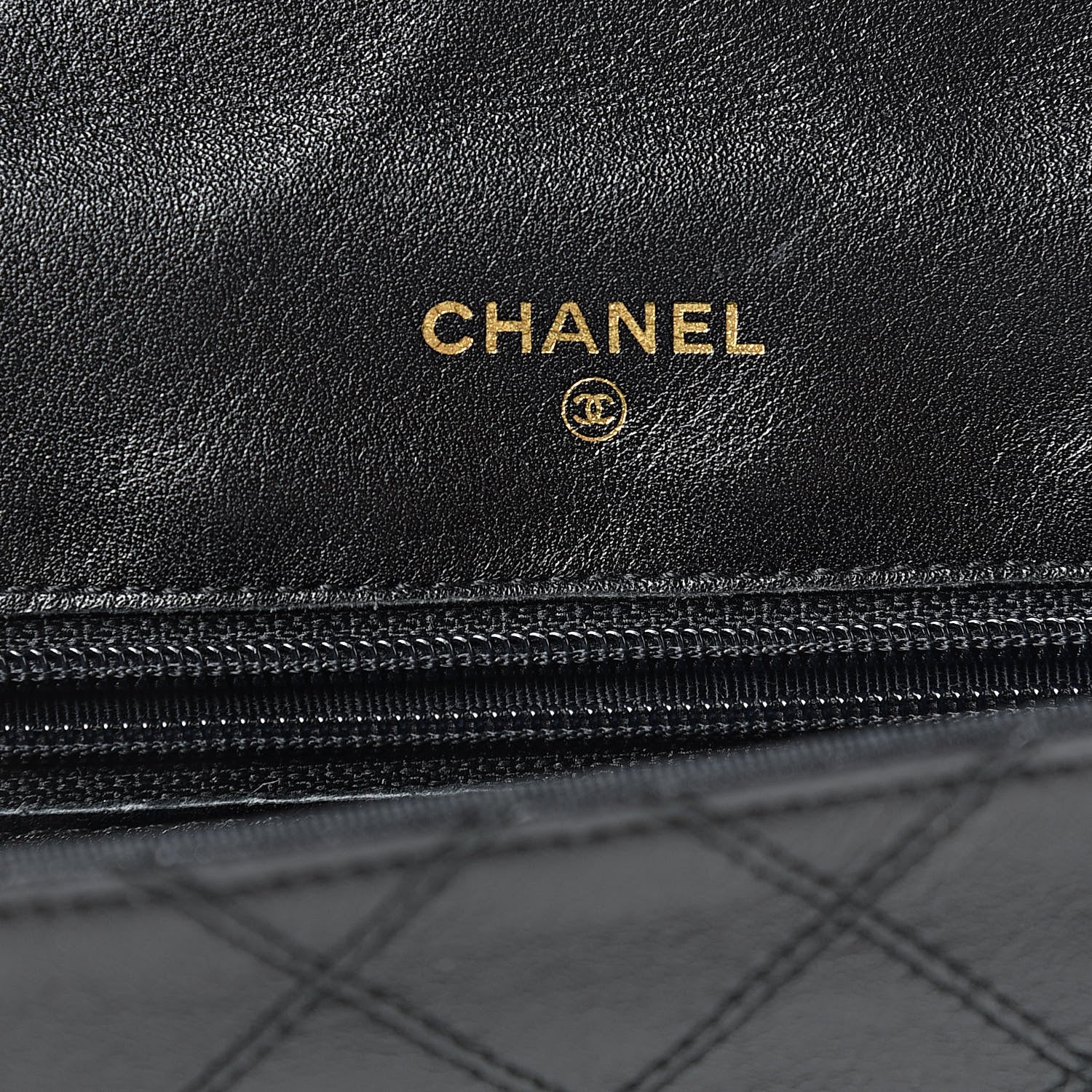 Chanel Lambskin Diamond Stitch Compact Pouch Black 6 of 13