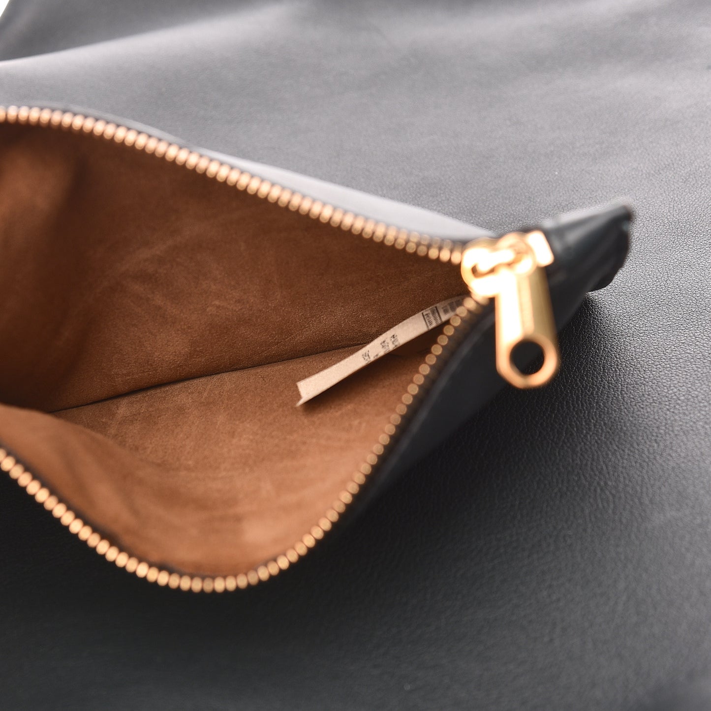 BURBERRY Calfskin Medium Grommet Detail Tote Grey