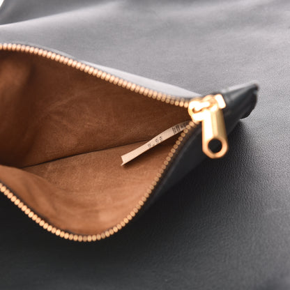 Versace BURBERRY Calfskin Medium Grommet Detail Tote Grey 8 of 13